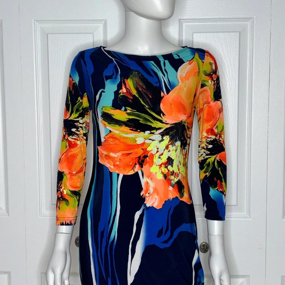 Floral Print Women's Dress - Picture 2 of 2